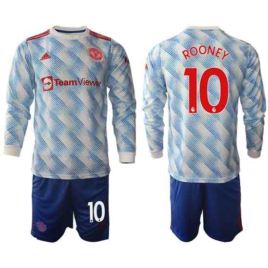 Men Manchester United Long Sleeve Soccer Jerseys 537